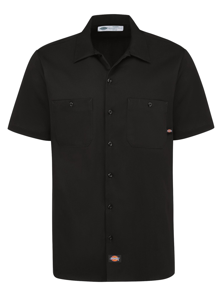 Men's Industrial Cotton Short-Sleeve Work Shirt
