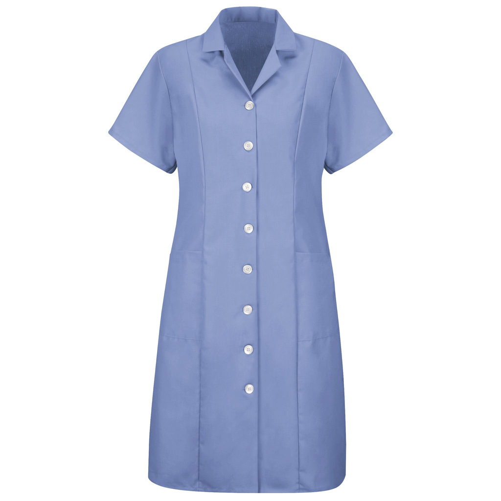 Women's Button-Front Short Sleeve Dress