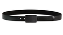 Plain Black Belt with Scratchless Buckle