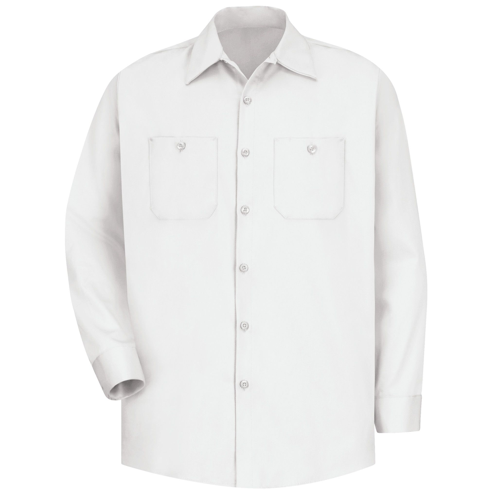 Men's Long Sleeve Wrinkle-Resistant Cotton Work Shirt