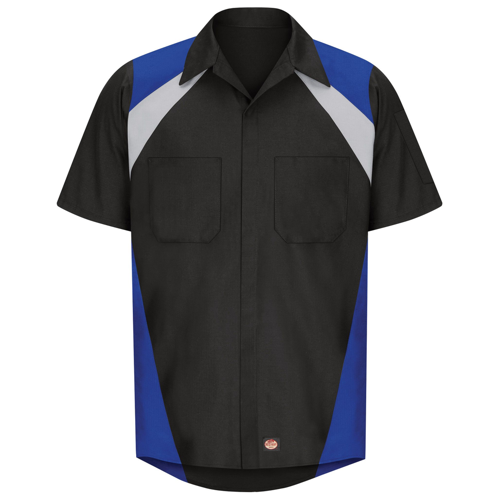 Men's Short Sleeve Tri-Color Shop Shirt