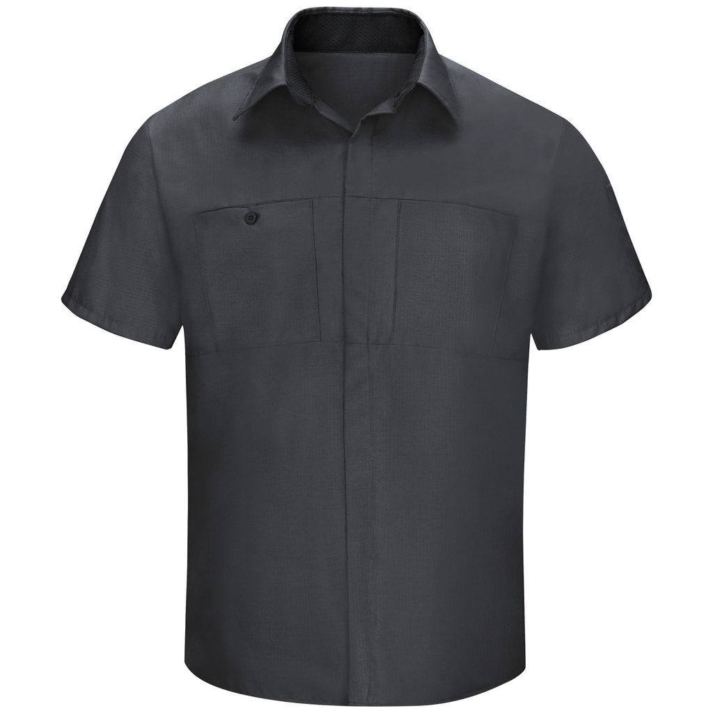 Men's Short Sleeve Performance Plus Shop Shirt With Oilblok Technology