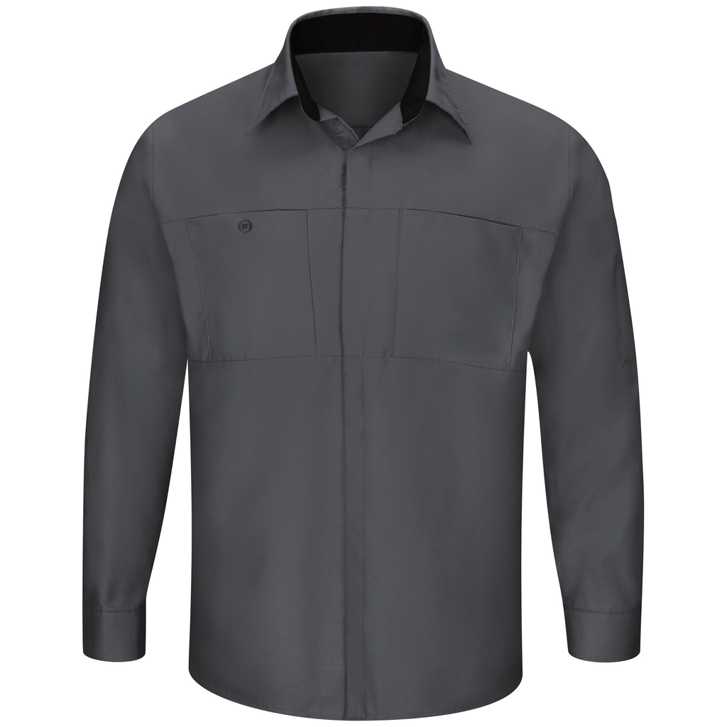 Men's Long Sleeve Performance Plus Shop Shirt with OilBlok Technology