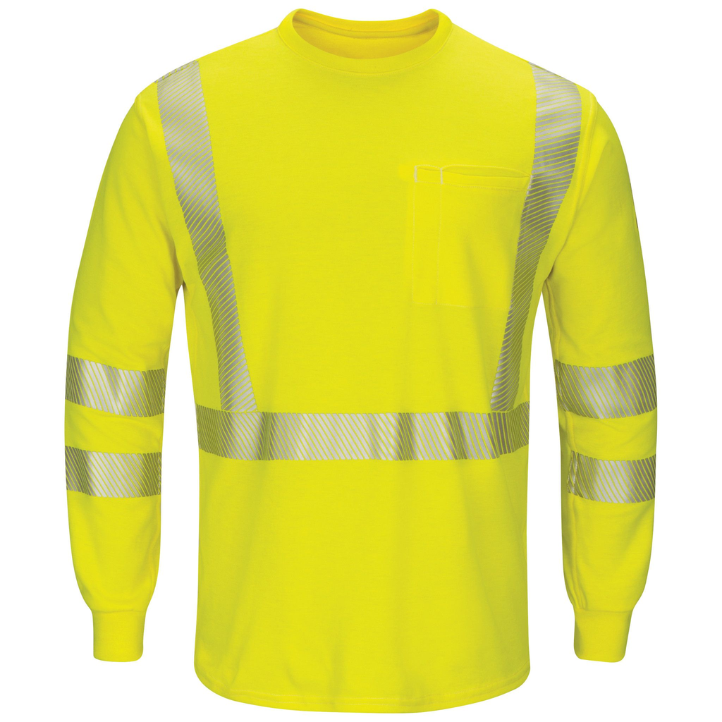 Men's Lightweight FR Hi-Visibility Long Sleeve T-Shirt