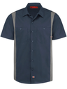 Men's Industrial Color Block Short-Sleeve Shirt
