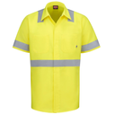 Short Sleeve Hi-Visibility Ripstop Work Shirt with MIMIX® + OilBlok, Type R Class 2