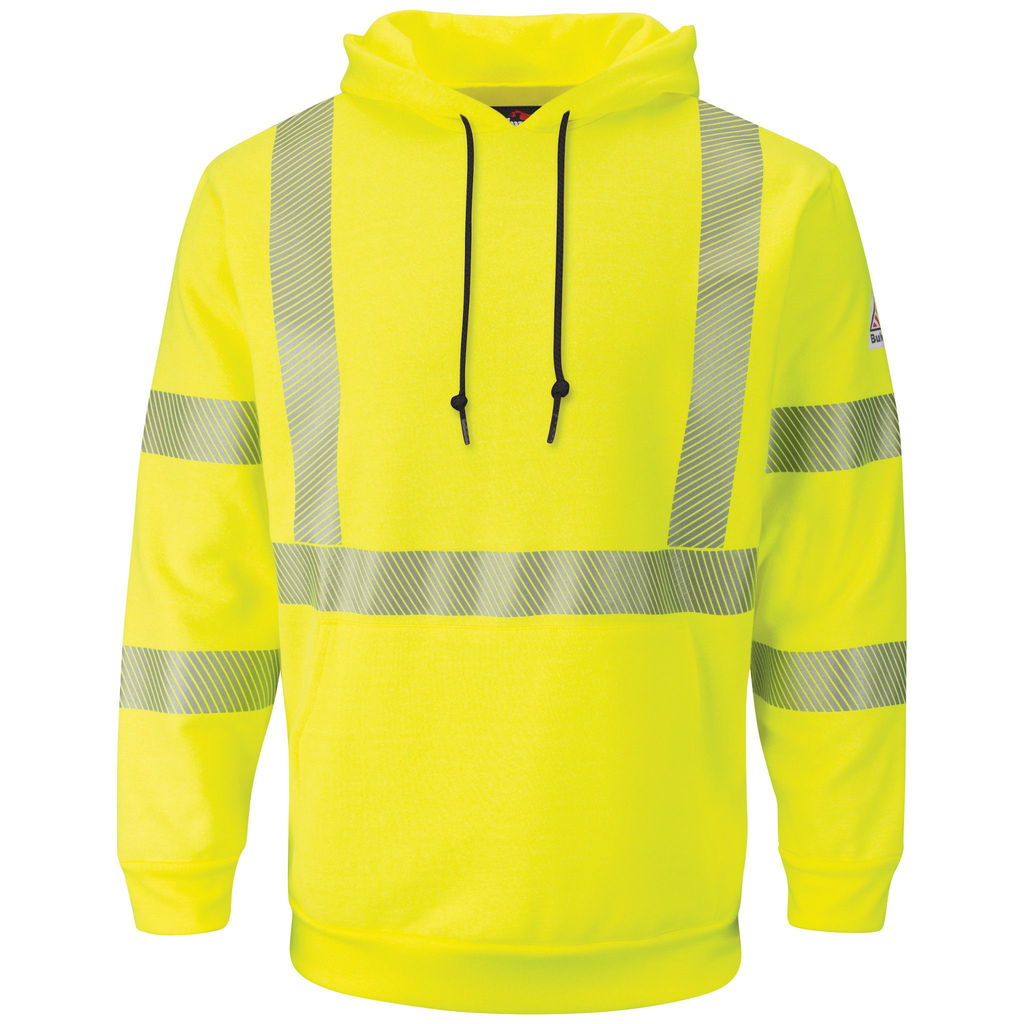 Men's Fleece FR Hi-Visibility Pullover Hooded Sweatshirt
