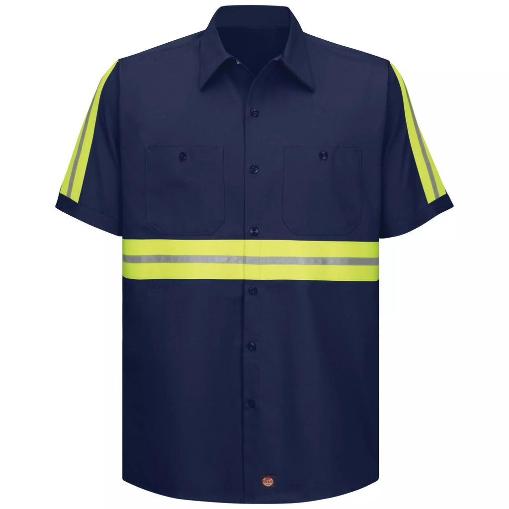 Short Sleeve Enhanced Visibility Cotton Work Shirt