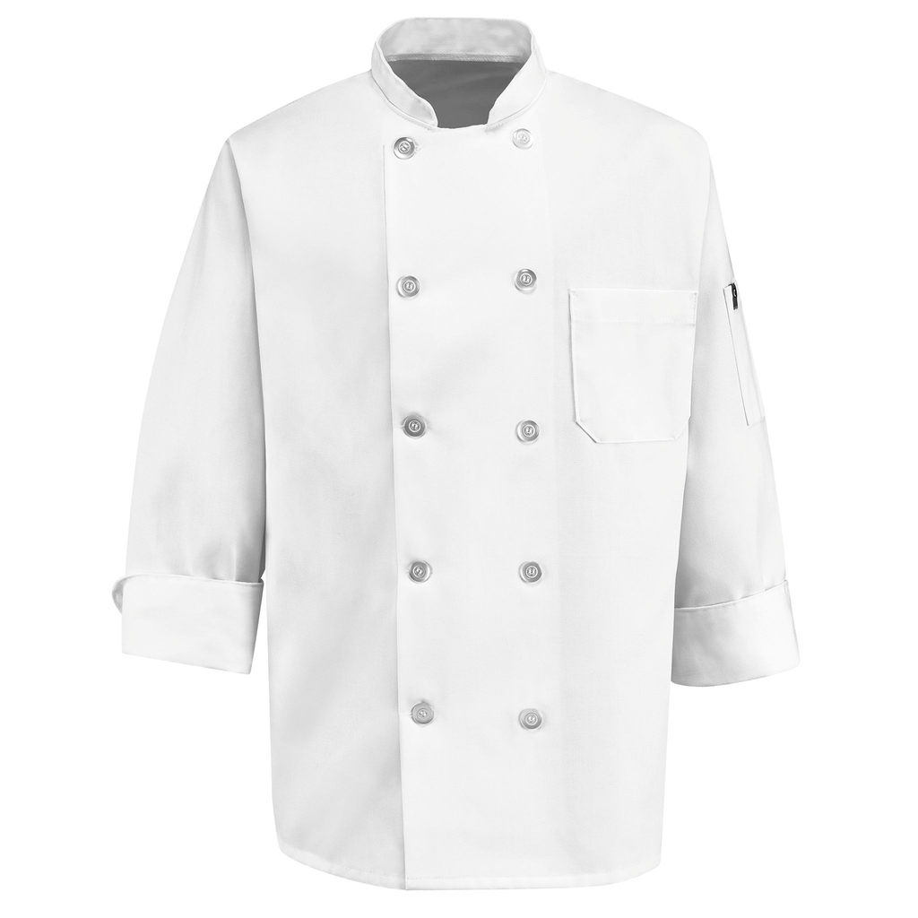 Ten Pearl Button Chef Coat