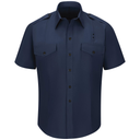 Men's Non-FR 100% Cotton Short Sleeve Fire Chief Shirt