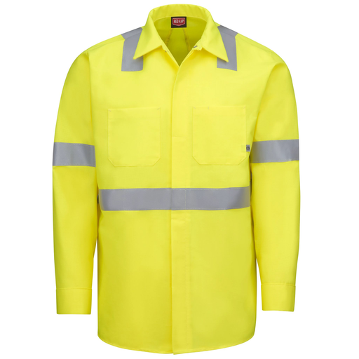 Long Sleeve Hi-Visibility Ripstop Work Shirt with MIMIX® + OilBlok, Type R Class 2