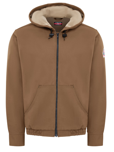 Men's Heavyweight FR Brown Duck Hooded Jacket