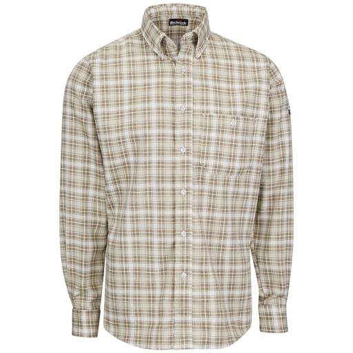Men’s Long Sleeve Plaid Dress Shirt