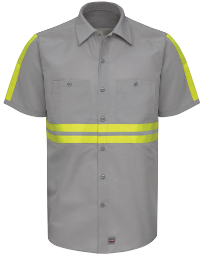 Short Sleeve Enhanced Visibility Industrial Work Shirt