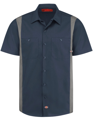 Men's Industrial Color Block Short-Sleeve Shirt