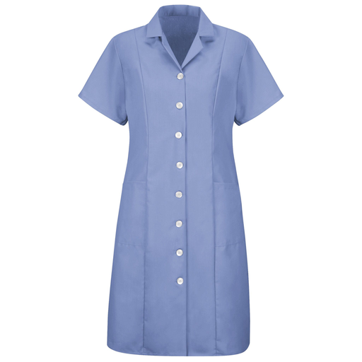 Women's Button-Front Short Sleeve Dress