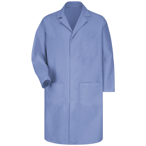 Men's Gripper-Front Lab Coat