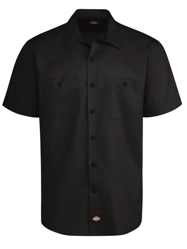 Men's Industrial WorkTech Ventilated Short-Sleeve Work Shirt With Cooling Mesh