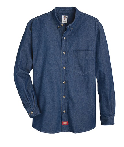 Men's Denim Long-Sleeve Work Shirt