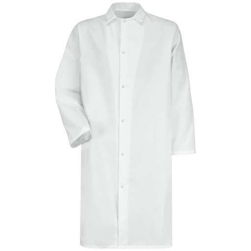 Gripper-Front Butcher Frock without Pockets