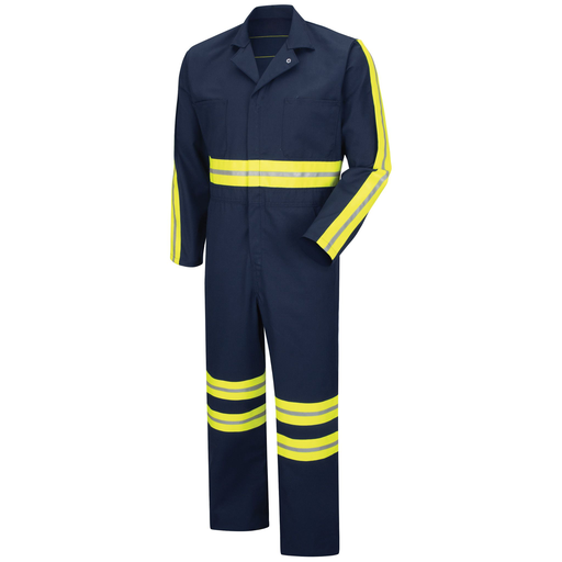 Enhanced Visibility Twill Action Back Coverall