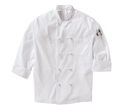 Men's Ten Knot Button Chef Coat with OilBlok + MIMIX®