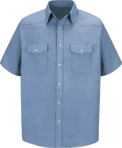 Men's Short Sleeve Deluxe Western Style Shirt
